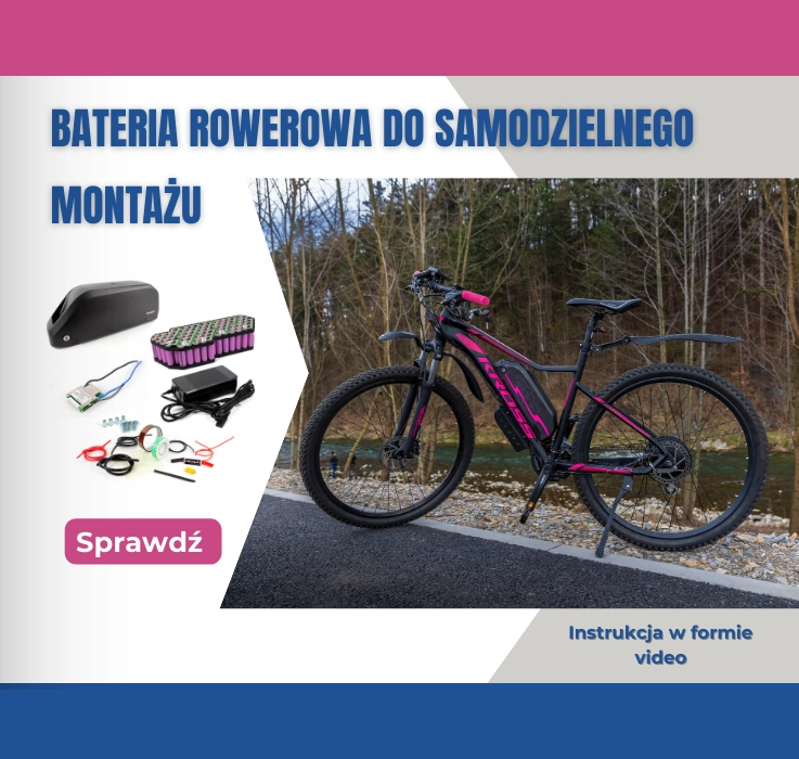 Bateria rowerowa do samodzielnego montażu 