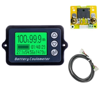 Wattmeter display TK15 12-100V, 50A Coulometer
