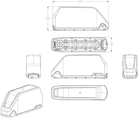 Battery case Polly Polly DP-21700-7 36V