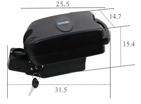 E-bike battery - 13s4p 48V Frog (10,4 - 14Ah)